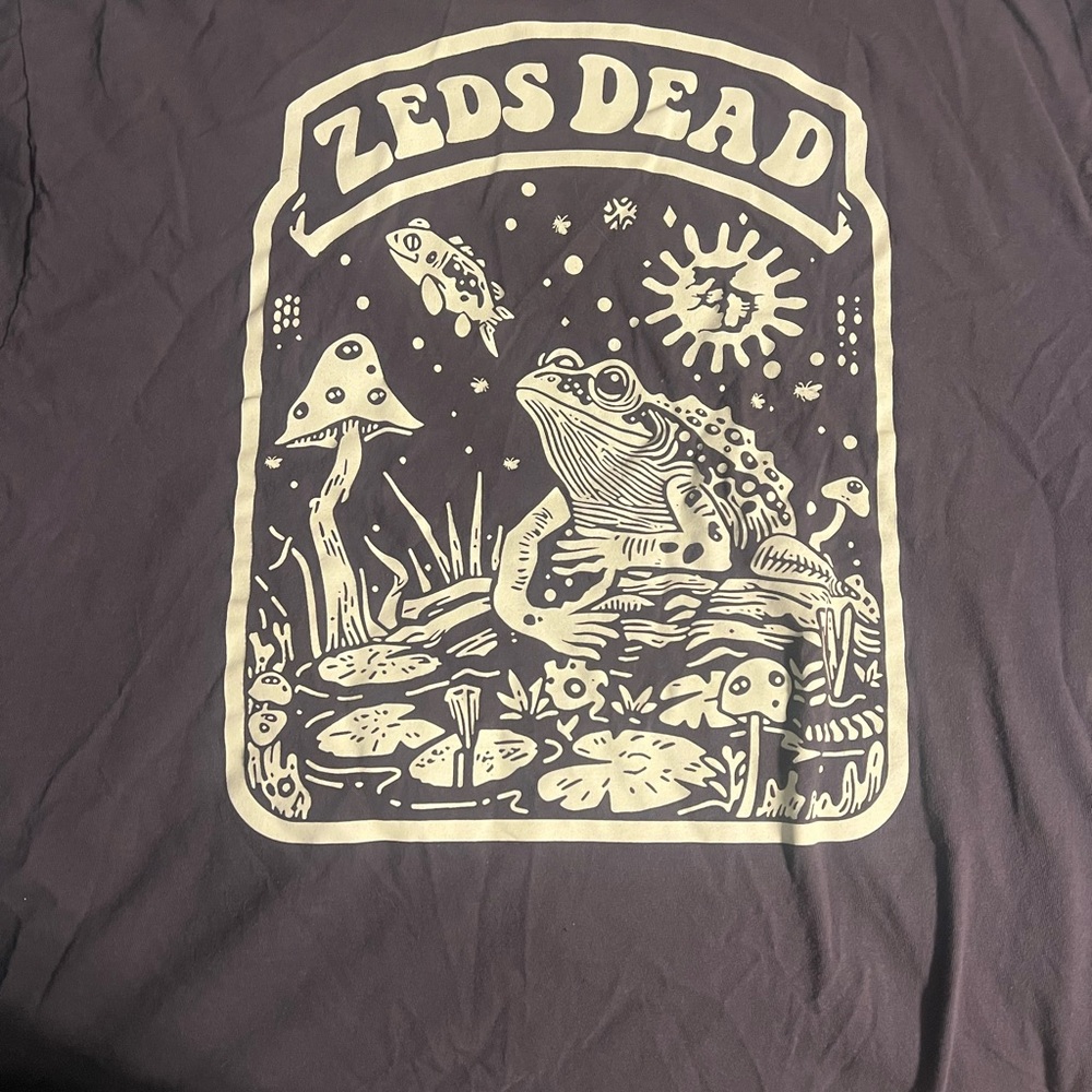 Comfort Colors Dark Purple Crewneck Tee with Cream Label